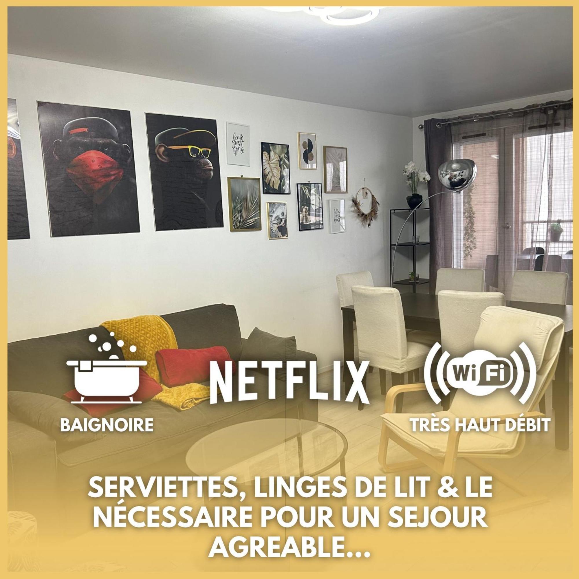 - Proche Rer - 2 & 4 Lits Double - Paris Orly Apartamento